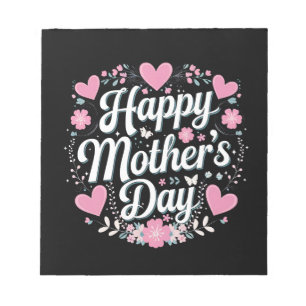 Bloc-note Joyeuse Fête des Mères Maman Mémé Floral Mignon