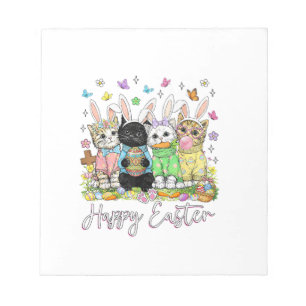 Bloc-note Joyeuses Pâques Adorateur de Chat Mignon Lapin Jou