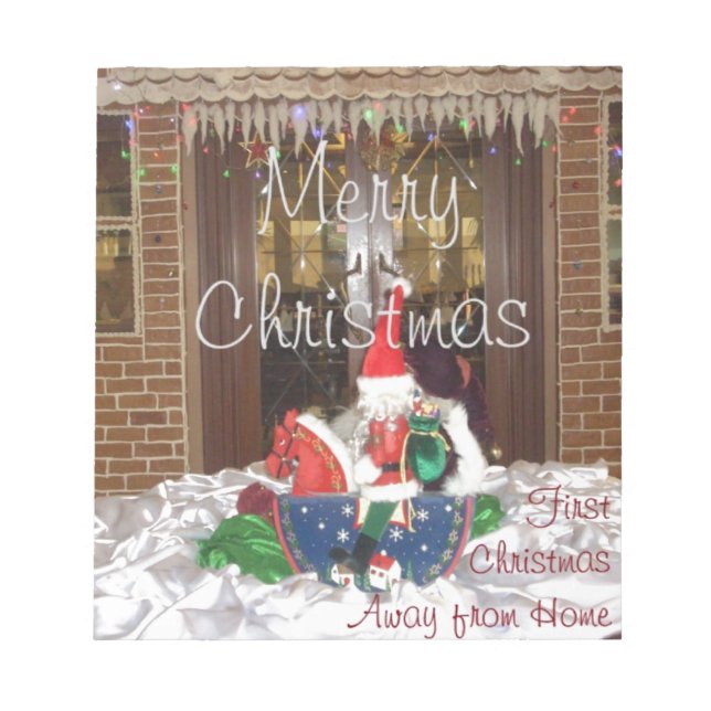 Bloc-note Joyeuses vacances de Noël loin de la maison Inspir (Devant)