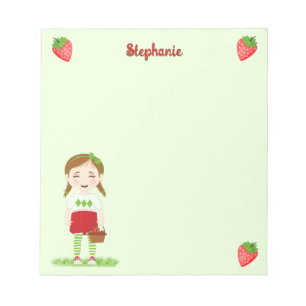 Bloc-note Joyeux Anniversaire aux Fruits Rouges