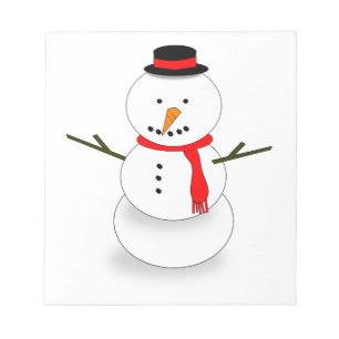 Bloc-note Joyeux bonhomme de neige de Noël