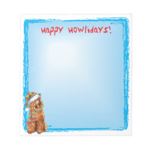 Bloc-note Joyeux caniche Howlidays