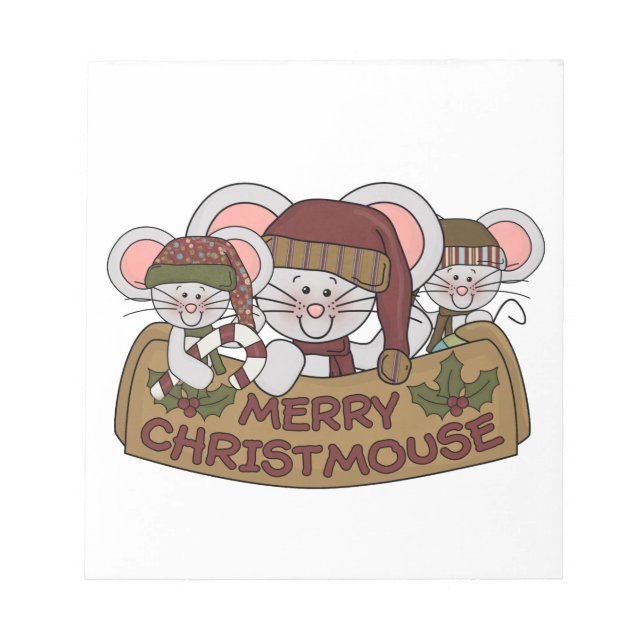 Bloc-note Joyeux Christmouse (Devant)