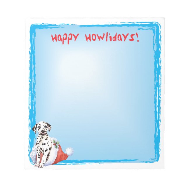 Bloc-note Joyeux Howlidays Dalmatien (Devant)