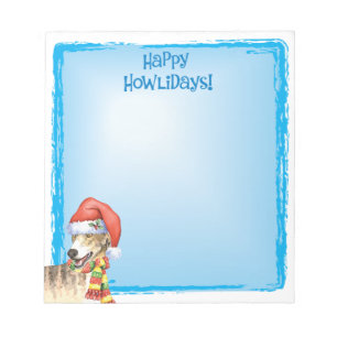 Bloc-note Joyeux Howlidays Greyhound