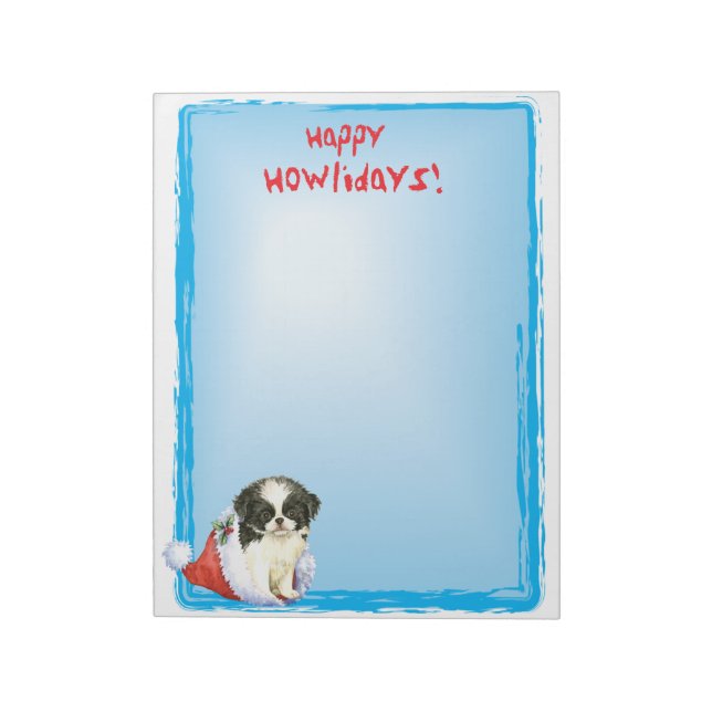 Bloc-note Joyeux Howlidays Japanese Chin (Tourné)