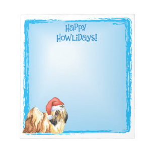 Bloc-note Joyeux Howlidays Lhasa Apso