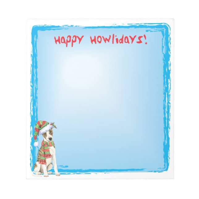 Bloc-note Joyeux Howlidays Whippet (Devant)