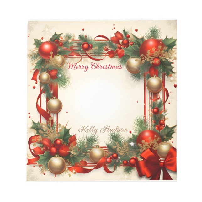 Bloc-note Joyeux Noël (Devant)