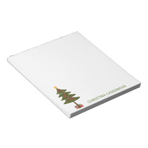 Bloc-note Joyeux Noël Arbre de Noël festif pour les Fêtes