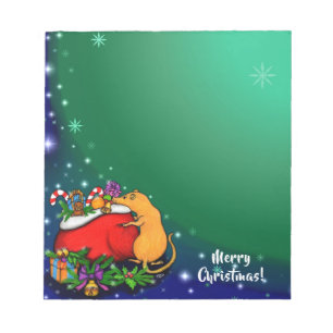 Bloc-note Joyeux Noël avec Rat Prince