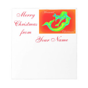 Bloc-note Joyeux Noël de la sirène