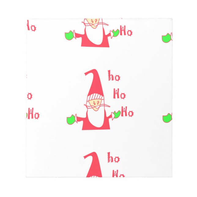 Bloc-note Joyeux Noël Joyeux Noël Drôle Père Noël Hohoho (Devant)