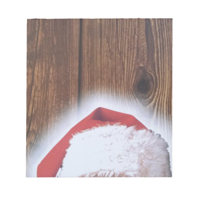 Bloc-note Joyeux réveillon de Noël, Casquette de Père Noël (Devant)