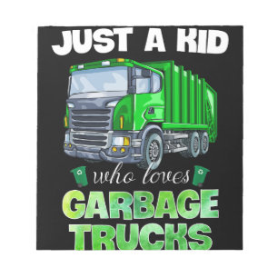Bloc-note Juste Un Enfant Qui Aime Les Poubelles Trucks Drôl