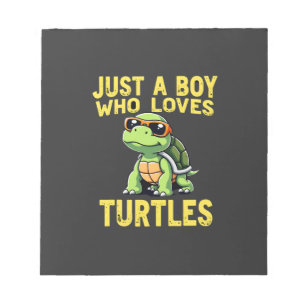 Bloc-note Juste un garçon qui aime les tortues Enfants garço