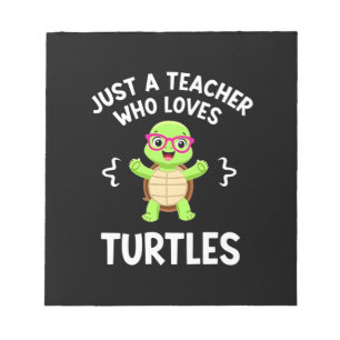 Bloc-note Juste un professeur qui aime les tortues amateur d