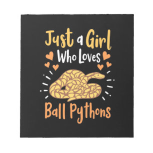 Bloc-note Juste Une Fille Qui Aime Ball Pythons