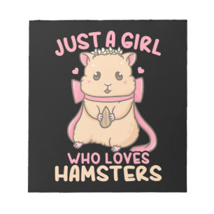 Bloc-note Juste Une Fille Qui Aime Les Hamsters