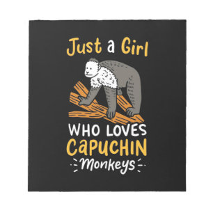 Bloc-note Juste Une Fille Qui Aime Les Singes Capucins