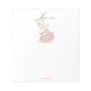 Bloc-note Juste Une Note - Rose Rose Note Pad
