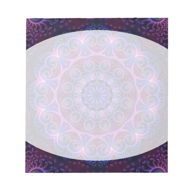 Bloc-note Kaleidoscope Apophyse Coeurs Mandala (Devant)