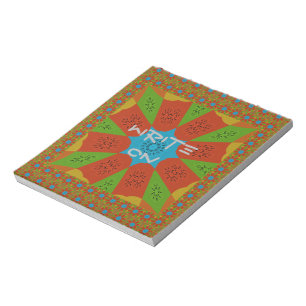 Bloc-note Kaleidoscope Bloom Une couleur d'impression africa