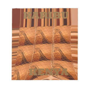 Bloc-note Karibu Giraffe Hakuna Matata Chic Art Moderne Col