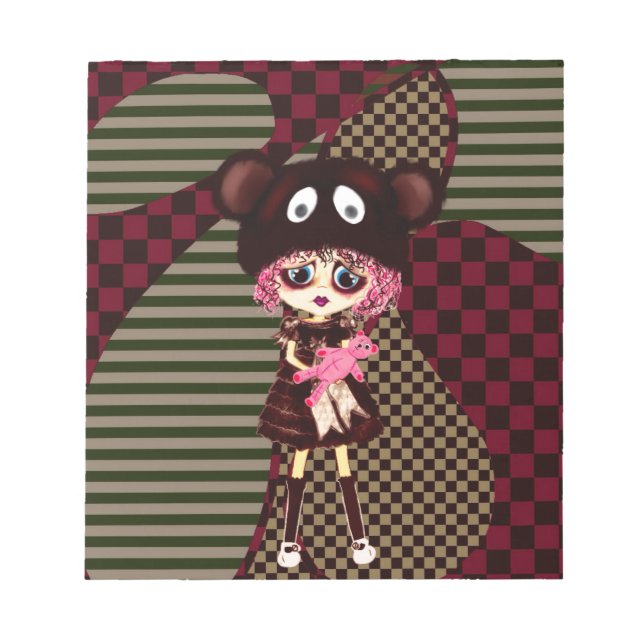 Bloc-note Kawaii Girl pourquoi si triste ? Enfant en train d (Devant)