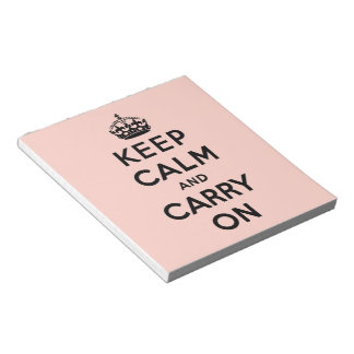 Bloc-note keep calm and carry on original