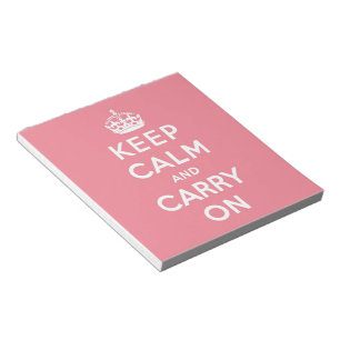 Bloc-note keep calm and carry on original