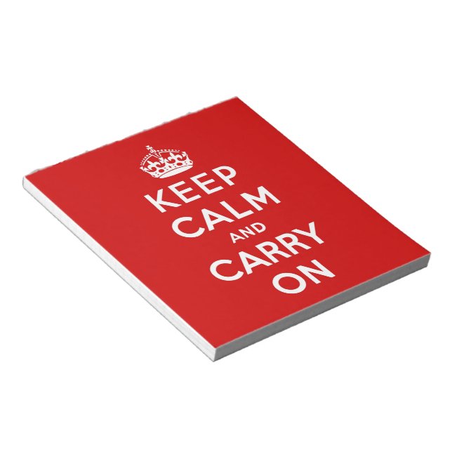 Bloc-note keep calm and carry on original (Incliné)