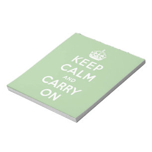 Bloc-note keep calm and carry on original