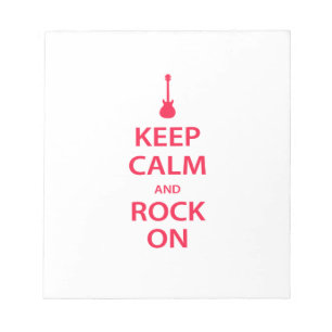 Bloc-note Keep Calm and Rock On !