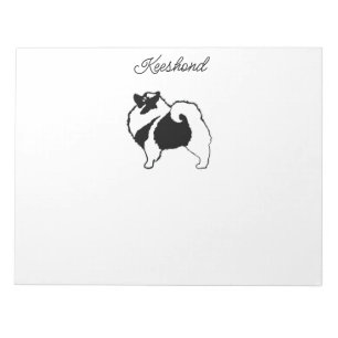 Bloc-note Keeshond Graphics - Cute Original Chig Art