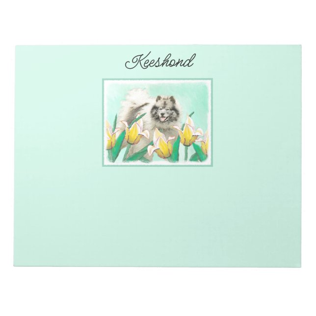 Bloc-note Keeshony in Tulips Peinture mignonne Original Chie (Devant)