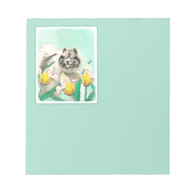 Bloc-note Keeshony in Tulips Peinture mignonne Original Chie (Devant)