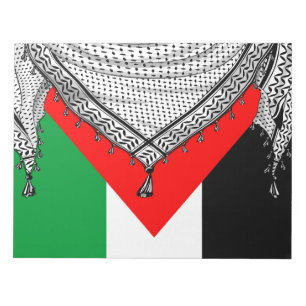 Bloc-note Keffiyeh Écharpe palestinienne tissu traditionnel
