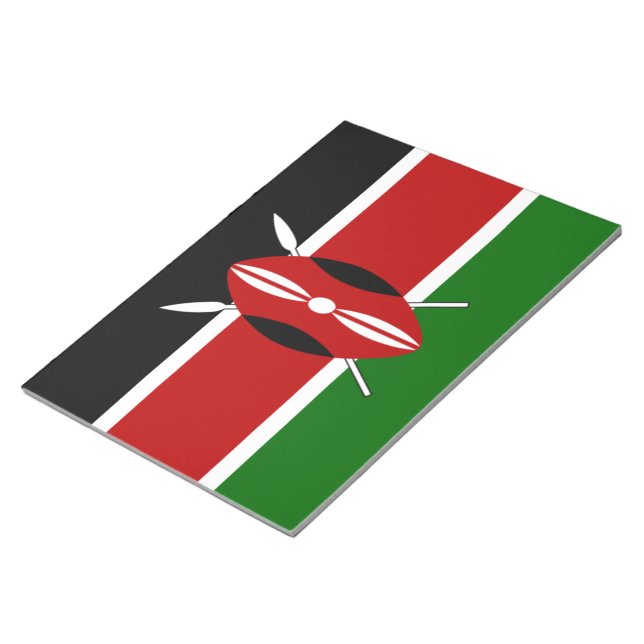 Bloc-note Kenya Drapeaux kenyans (Incliné)