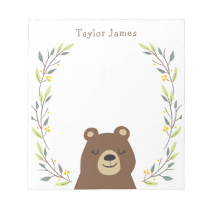 Bloc-note Kids Woodland Bear Notepad