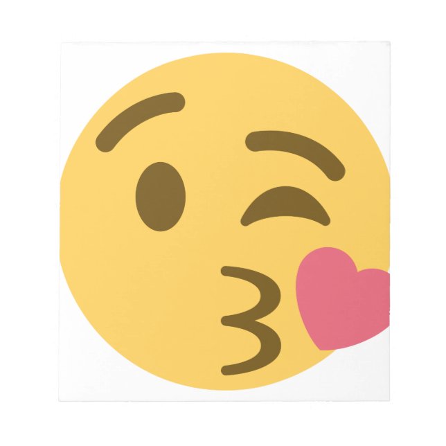 Bloc-note Kiss Emoji (Devant)