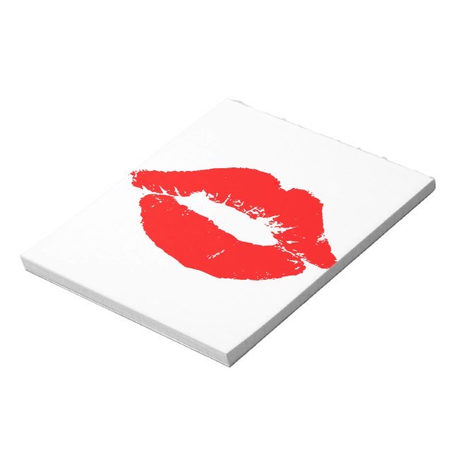Bloc-note Kiss Lips Red Lipstick Losion Passion Valentine (Tourné)