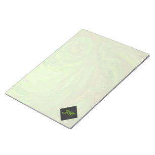 Bloc-note Kiwi Bash Vert et noir Monogramme