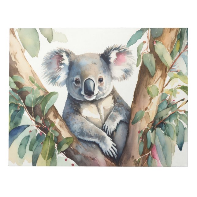 Bloc-note Koala assis dans un eucalyptus (Devant)