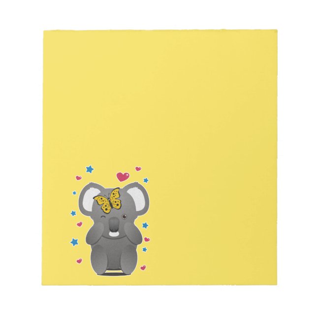 Bloc-note Koala et papillon (Devant)