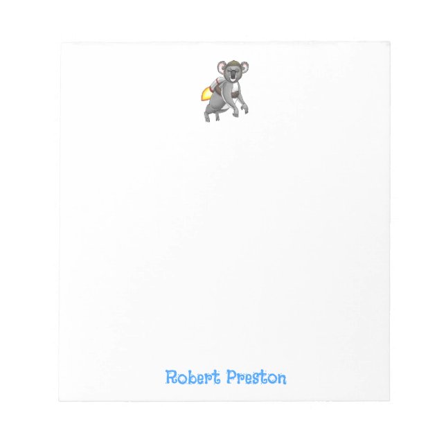 Bloc-note Koala Fusée (Devant)