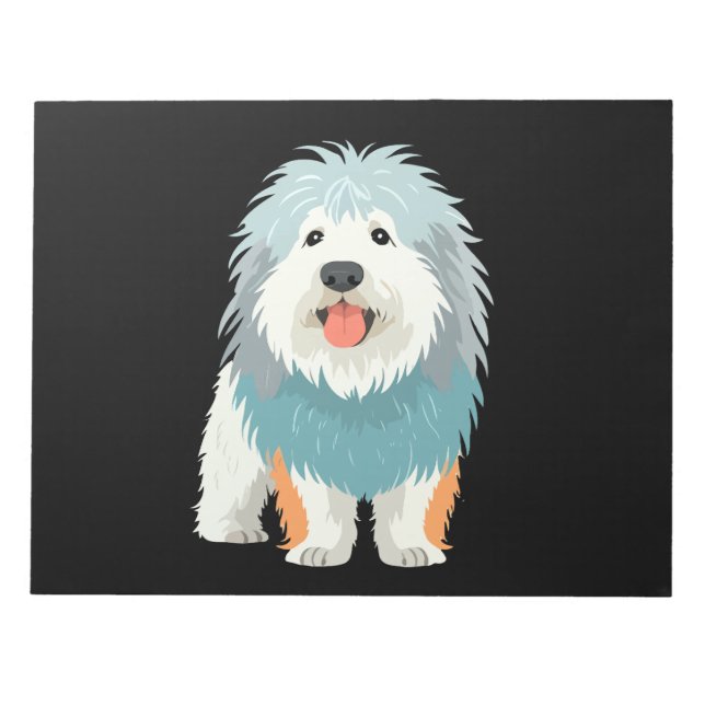 Bloc-note Komondor Vector Art aux couleurs vives (Devant)