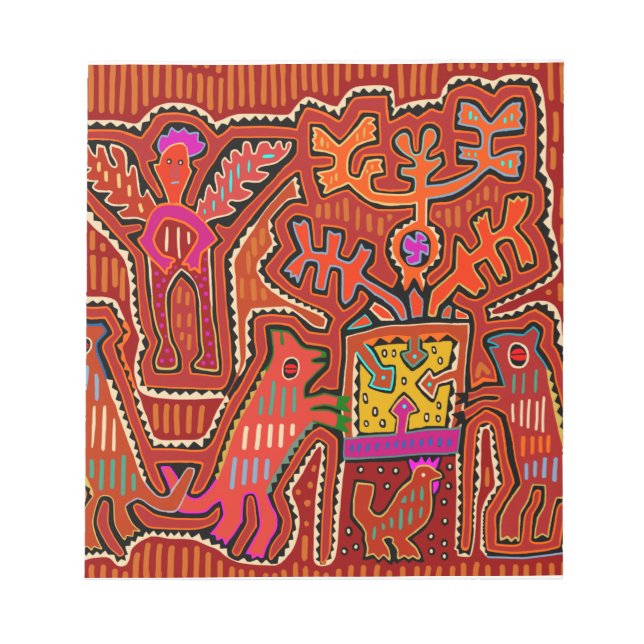 Bloc-note Kuna Shaman Peyote Ritual - SCOTUS coupe mes droit (Devant)