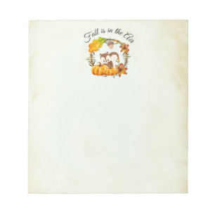 Bloc-note La chute est dans la typographie d'air avec