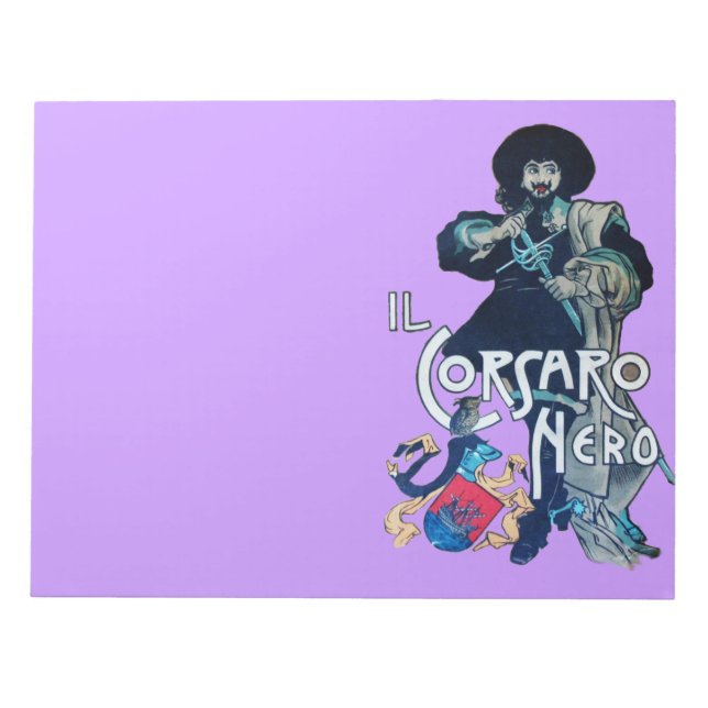 BLOC-NOTE LA CORSAIRE NOIRE (Devant)